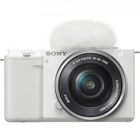 Sony ZV-E10 Mirrorless Camera with 16-50mm White With Sony
